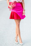 Veranica Color blocked Flared Skirt