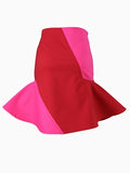 Veranica Color blocked Flared Skirt