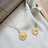 Angel Gold Coin Necklace