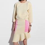 Anita Neoprene Flare Skirt -Yellow