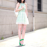 Bianca Minty Lace Dress - HELLO PARRY Australian Fashion Label 