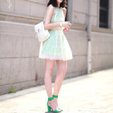 Bianca Minty Lace Dress - HELLO PARRY Australian Fashion Label 