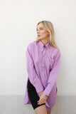 CHARLENE LONGLINE SHIRT- PURPLE