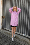 CHARLENE LONGLINE SHIRT- PURPLE