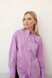 CHARLENE LONGLINE SHIRT- PURPLE