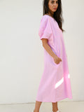 Cece Puff Sleeve Dress -Gingham Pink
