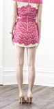 Celeste Lace Detail Dress- Cherry Red - HELLO PARRY Australian Fashion Label 