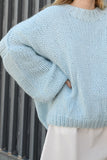 DESIREE OVERSIZE MERINO WOOL JUMPER - BLUE