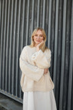 DESIREE OVERSIZE MERINO WOOL JUMPER- PEARL