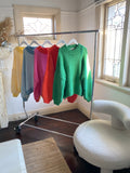 DESIREE OVERSIZE MERINO WOOL JUMPER - ORANGE