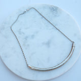 Kate Silver Bar Mesh Necklace - HELLO PARRY Australian Fashion Label 