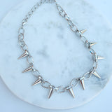 Gold Plated Spike Necklace - HELLO PARRY Australian Fashion Label 