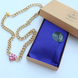 Devi Gold Chain Swarovski Gem Necklace - HELLO PARRY Australian Fashion Label 
