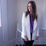 Repeller White Boyfriend Blazer