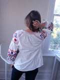 EMELINE EMBROIDERED BLOUSE