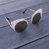 Kosovo Cat Eye Sunglasses - Marble Pink