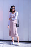 Omalia Silky Slip Dress -Dusty Pink
