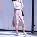 Omalia Silky Slip Dress -Dusty Pink