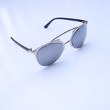 Morrocco Silver Frame Mirror  Sunglasses - HELLO PARRY Australian Fashion Label 