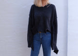 CERINA DISTRESSED KNIT JUMPER