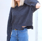 CERINA DISTRESSED KNIT JUMPER