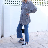 ELSE OVERSIZE STRIPE SHIRT