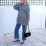 ELSE OVERSIZE STRIPE SHIRT