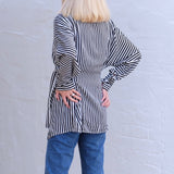 ELSE OVERSIZE STRIPE SHIRT