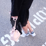 Daniela Knife Pleat Black Double Skirt - HELLO PARRY Australian Fashion Label 