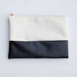 Marleigh Bi-Colour Zip Clutch