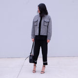 Aspen Pocket Grey Jacket - HELLO PARRY Australian Fashion Label 