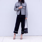 Aspen Pocket Grey Jacket - HELLO PARRY Australian Fashion Label 