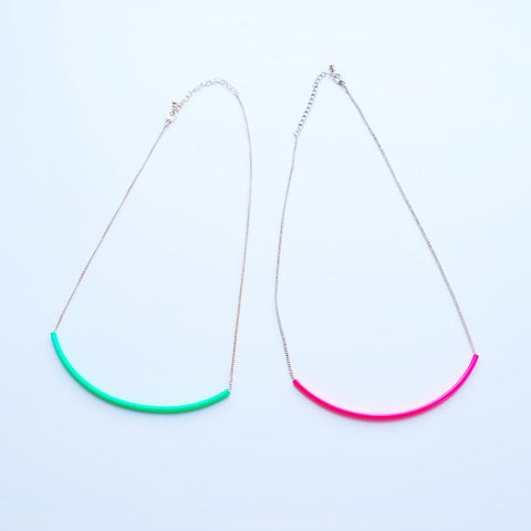 Sense Neon Tube Necklace - HELLO PARRY Australian Fashion Label 