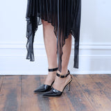 Daniela Knife Pleat Black Double Skirt - HELLO PARRY Australian Fashion Label 