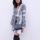 Dara Babydoll Tunic Dress - Black KEFFIYEH