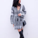 Dara Babydoll Tunic Dress - Black KEFFIYEH