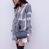 Dara Babydoll Tunic Dress - Black KEFFIYEH