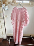 Dita Puff Sleeve Bubble Midi Dress - Pink