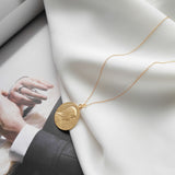 Double Face Gold Coin Necklace