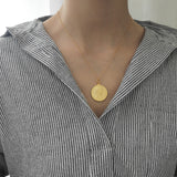 Double Face Gold Coin Necklace