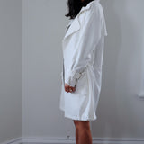 Elsa Lightweight White Trench Coat