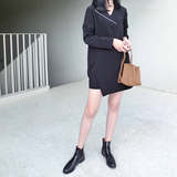 Elsie Asymmetrical Piped Tuxedo Dress - HELLO PARRY Australian Fashion Label 