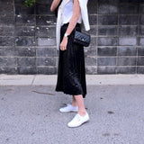 Grace Midi Pleated Skirt - Black - HELLO PARRY Australian Fashion Label 