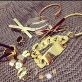Gold ID Chain Bracelet - HELLO PARRY Australian Fashion Label 