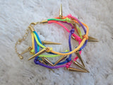 Spike Rainbow Bracelet