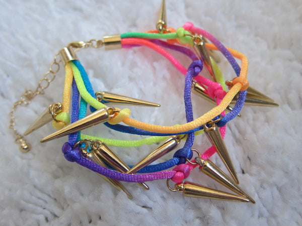 Spike Rainbow Bracelet