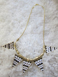 Tribal Chevron Statement Necklace