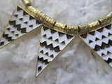 Tribal Chevron Statement Necklace