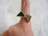 Pyramid Gold Ring