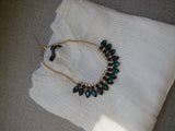 Rosa Crystal Tear drop Necklace